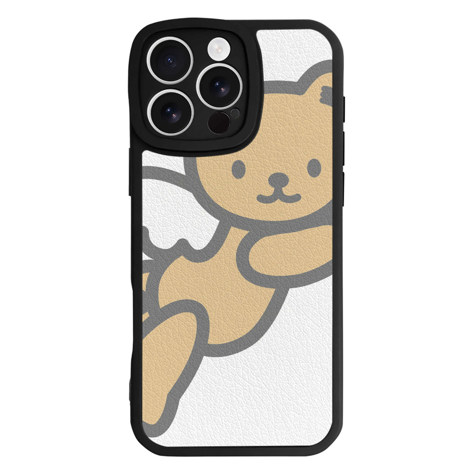 （画像用） Hello Kitty ハローキティ 【iPhone 16シリーズ対応】シリコンスマホケース（レザー調） 材質：シリコン